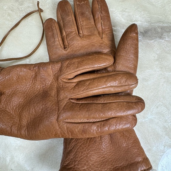 Portolano Italy Leather Shearling Gloves - Picture 2 of 13